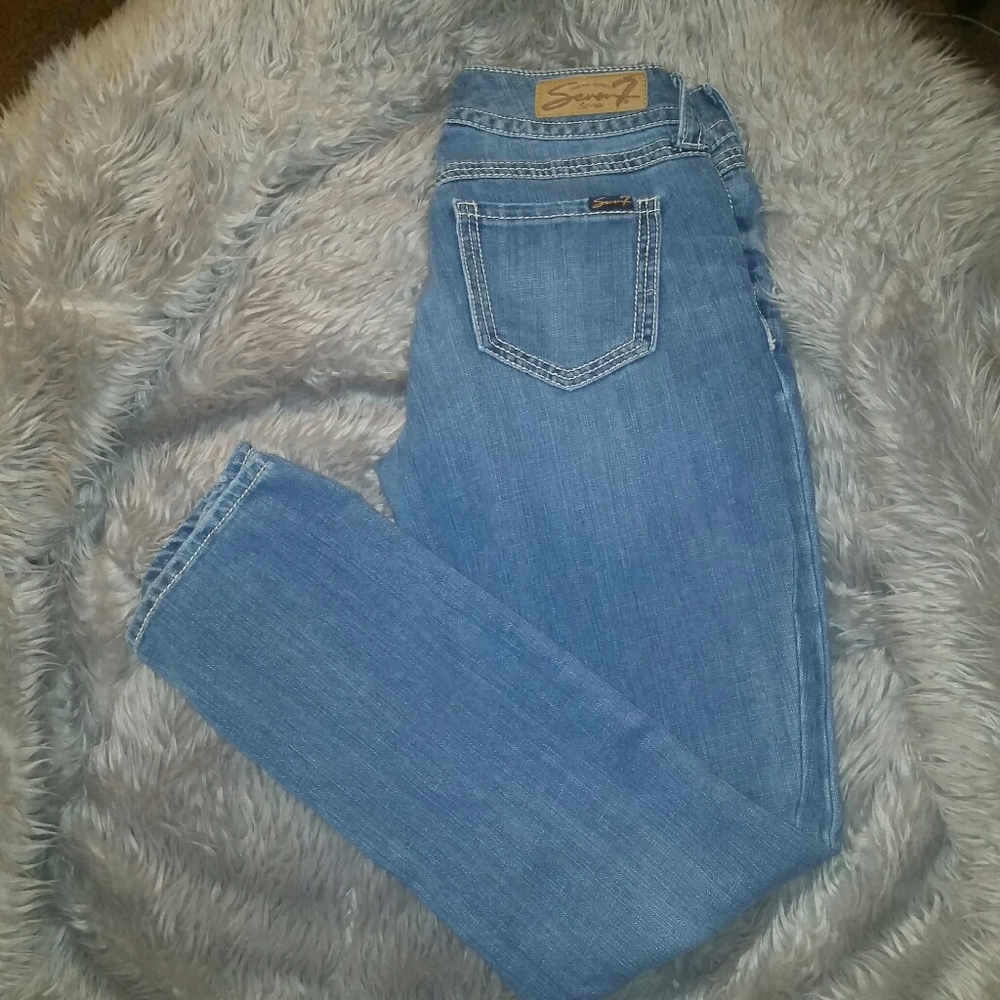 Seven jeans, slim straight jeans, 8